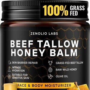 Organic Whipped Beef Tallow Balm for Face Skin Whipped Grass-Fed Moisturizer